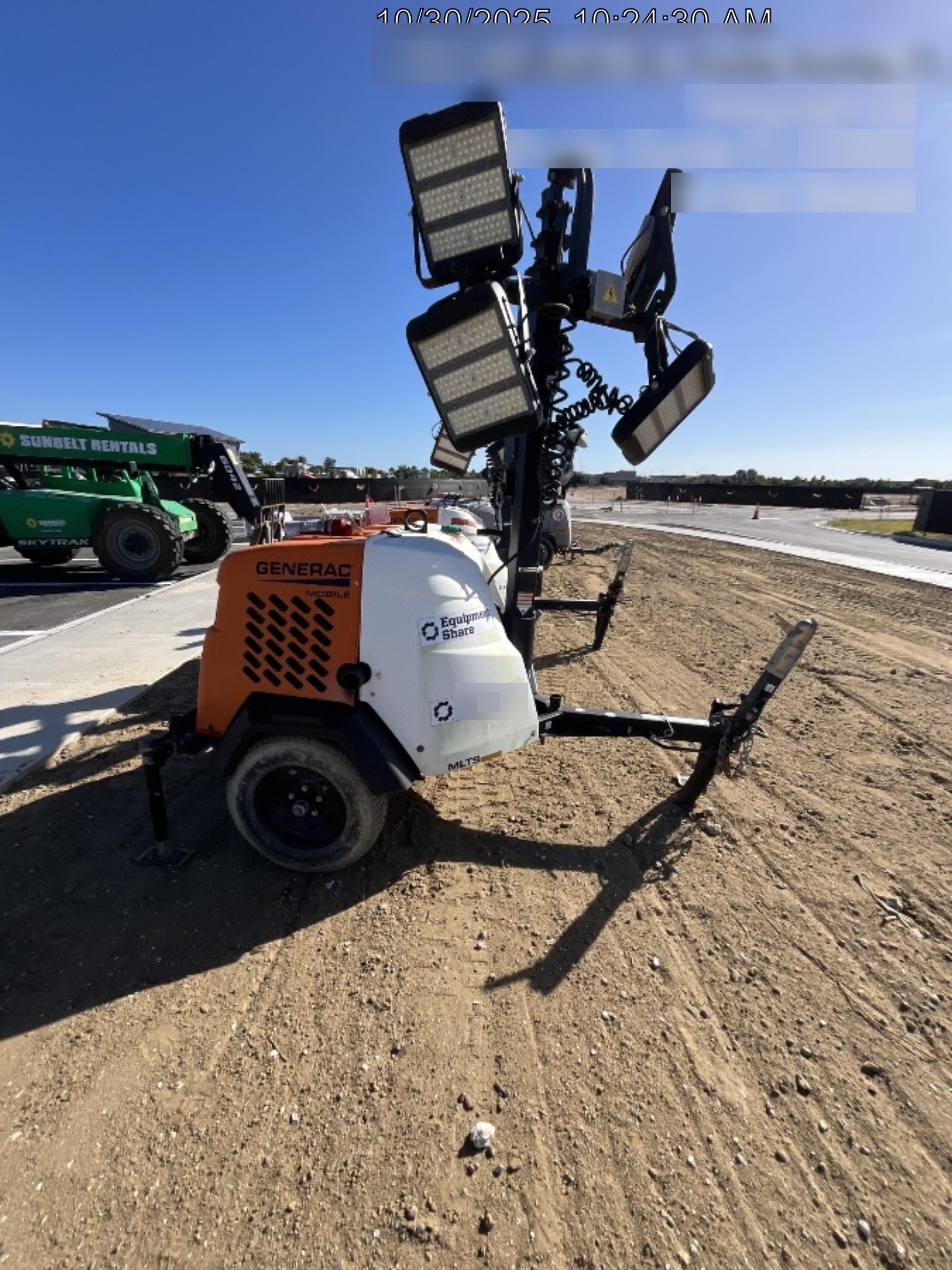 2023 Generac MLT2 Diesel, Flex Switch 120V Input, Powerzone Controller, (4) 320W LED Lights, 4kW Generator, 39.9 Gal Fuel Tank, 2" Ball, T3
