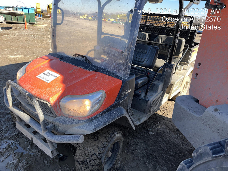 2022 Kubota RTV-X1140W-H Plastic Canopy, Windshield Acrylic Clear, LED Strobe Light, Wire Harness Kit, Back up Alarm
