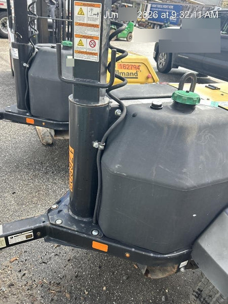 Allmand NLV3GR (4) LED Light Fixture 350W, 23' Vertical Mast, 3kW Prime, Towable, Deep Sea L401, Leveling Jacks, Yanmar T4F 5.8hp
