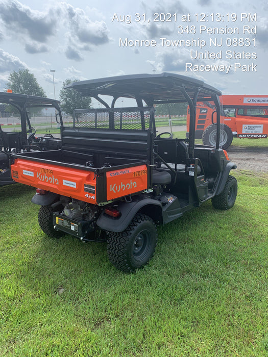 2021 Kubota RTV-X1140W-H Plastic Canopy, Windshield Acrylic Clear, LED Strobe Light, Wire Harness Kit, Back up Alarm