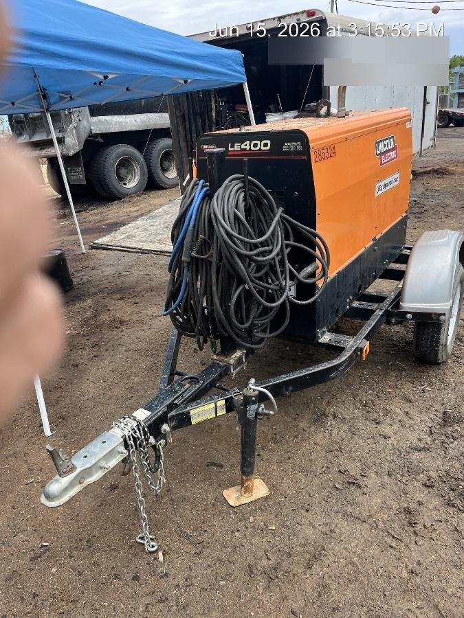 2022 Lincoln Electric LE400 Kubota V1505, Trlr, Cable Rack, Light Kit, ES Decals, T3
