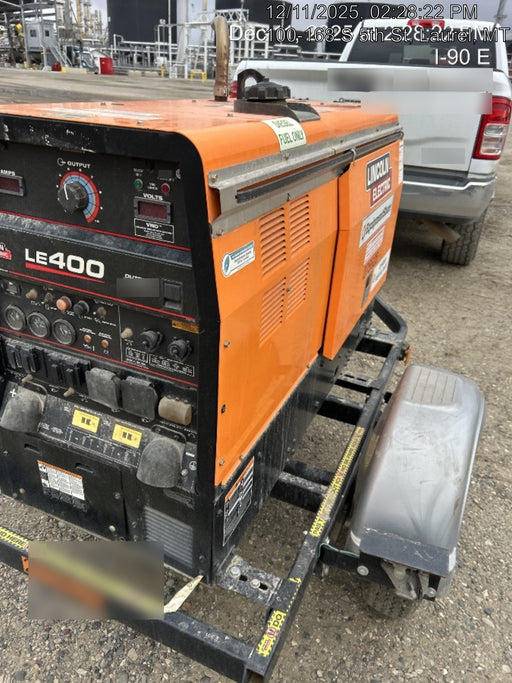 2022 Lincoln Electric LE400 Kubota V1505, Trlr, Cable Rack, Light Kit, ES Decals, T3