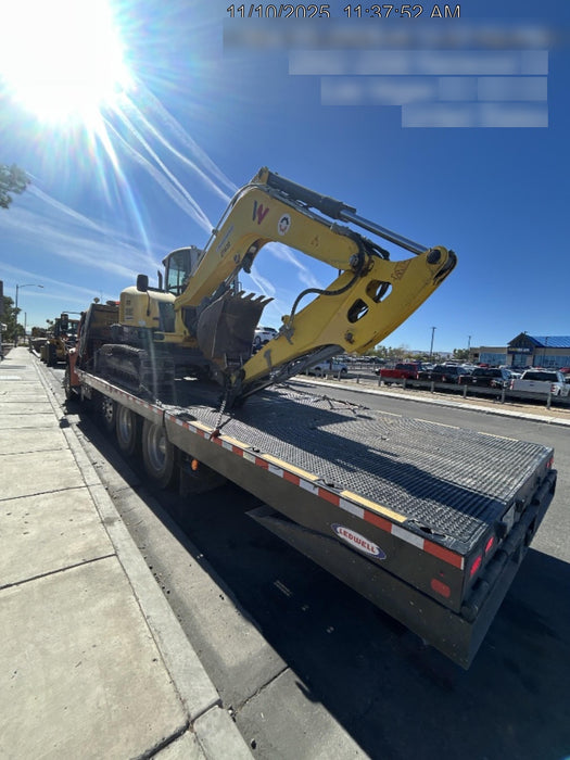 Wacker Neuson ET90 Enclosed Cab, Hybrid Tracks, Long Dipperstick, Bucket