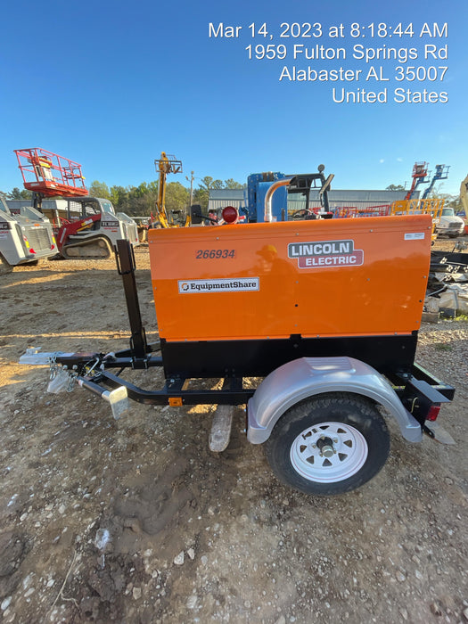 2022 Lincoln Electric LE400 Kubota V1505, Trlr, Cable Rack, Light Kit, ES Decals, T3