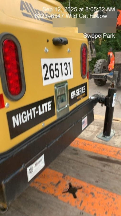 2022 Allmand NLV3GR (4) LED Light Fixture 350W, 23' Vertical Mast, 3kW Prime, Towable, ES Decals, T3