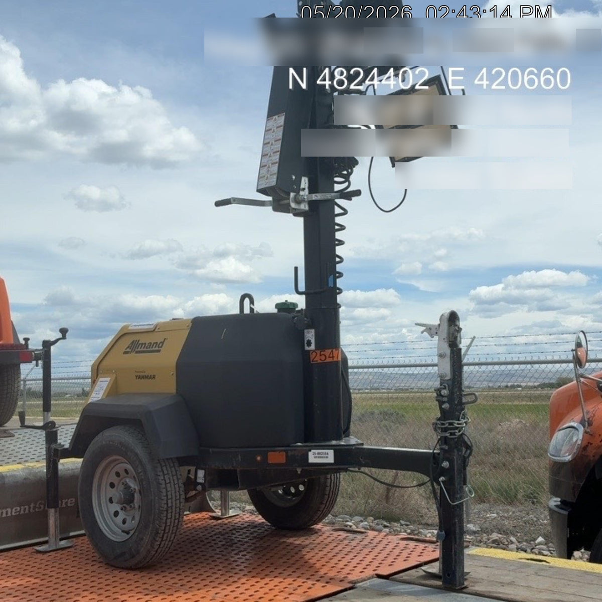 2023 Generac MLT2 Diesel, Flex Switch 120V Input, Powerzone Controller, 
(4) 320W LED Lights, 4kW Generator, 39.9 Gal Fuel Tank, 2" Ball, T3