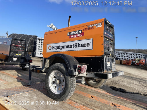 2021 Lincoln Electric Vantage 322 Vantage 322 Ready Pak 3 w/ Decals, ORANGE (includes trailer, cable rack, fender light kit) NO Telematics