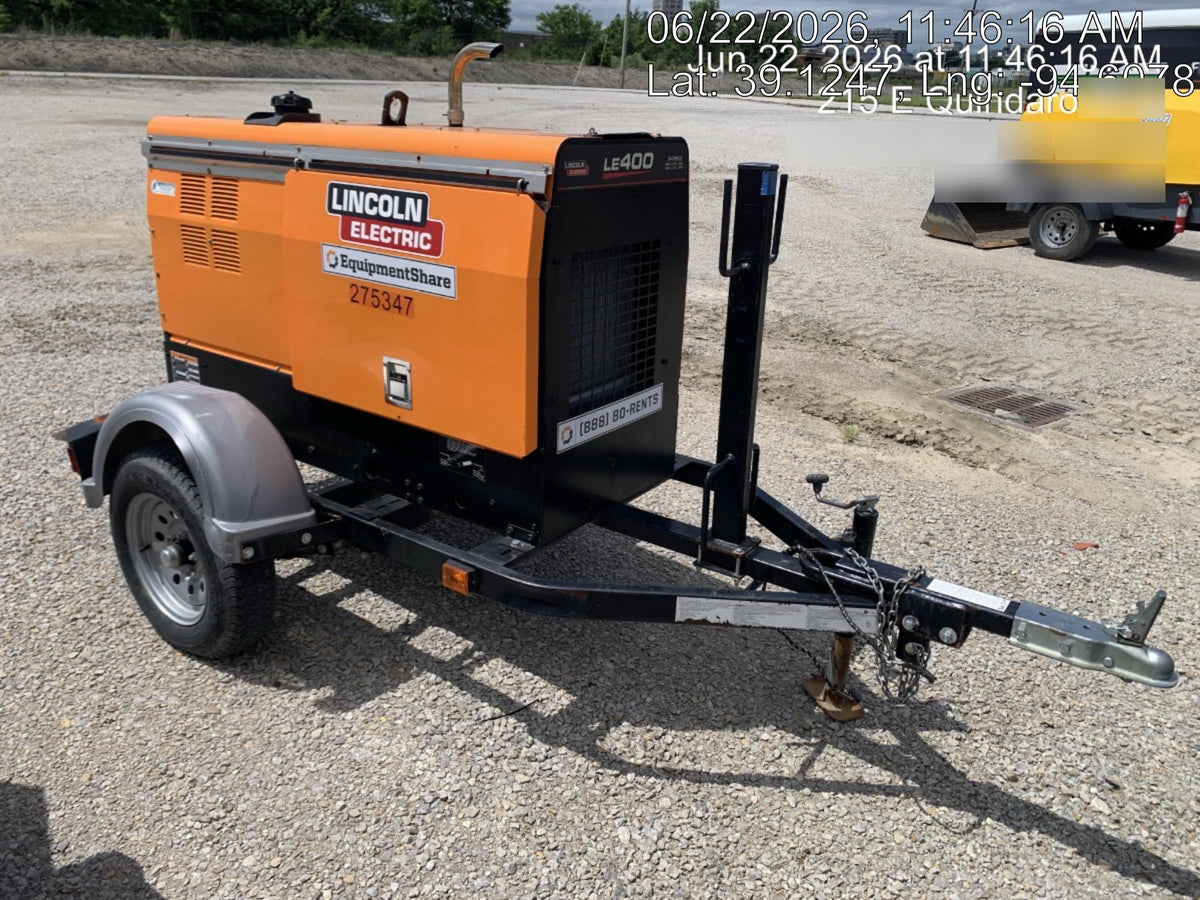 2022 Lincoln Electric LE400 Kubota V1505, Trlr, Cable Rack, Light Kit, ES Decals, T3