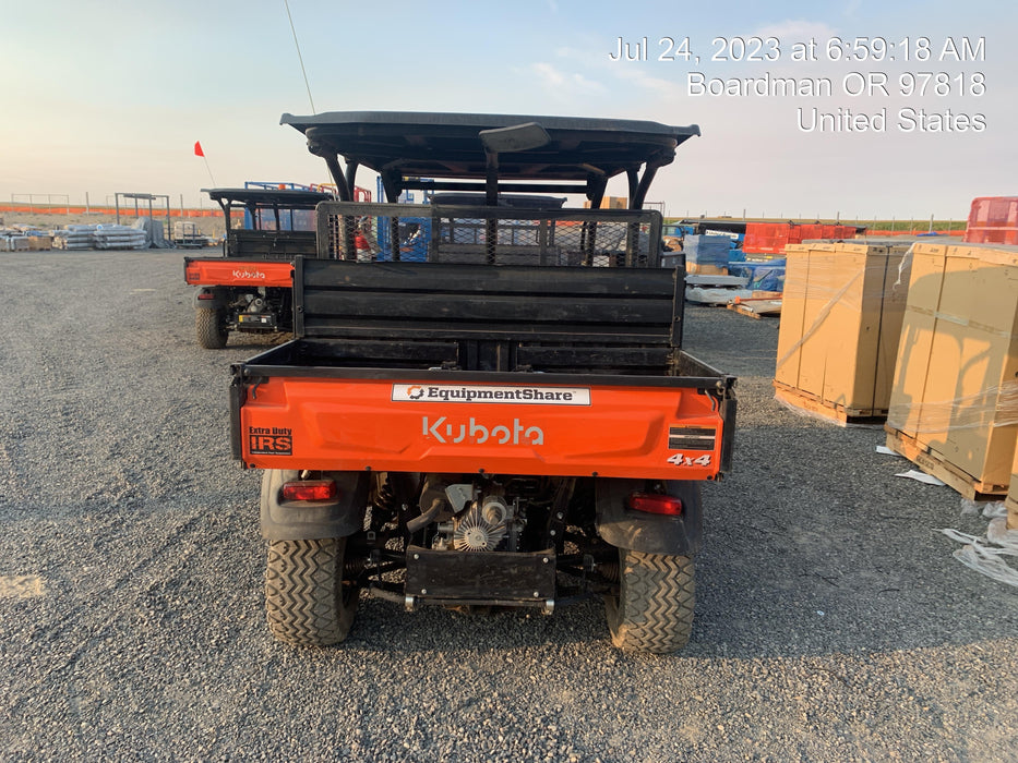 2021 Kubota RTV-X1140W-H Plastic Canopy, Windshield Acrylic Clear, LED Strobe Light, Wire Harness Kit, Back up Alarm