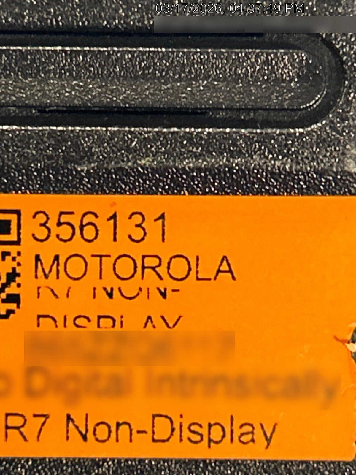 2023 MOTOROLA R7 NON-DISPLAY