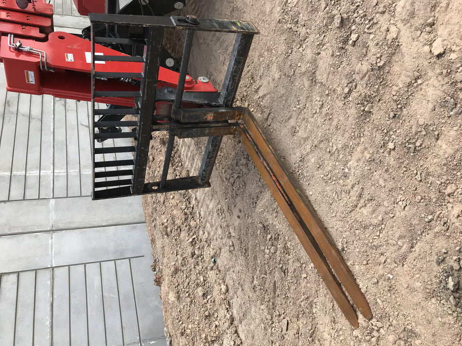 2019 Manitou MTA10055 Cab/Heat/Air, 120 HP, Solid Tires, Work Lights, Lift Hook, Auxiliary Hydraulics w/66" Carriage and 60" Forks