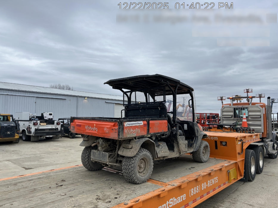 2022 Kubota RTV-X1140W-H Plastic Canopy, Windshield Acrylic Clear, LED Strobe Light, Wire Harness Kit, Back up Alarm