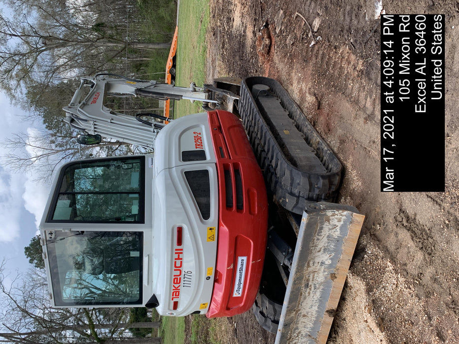 2020 Takeuchi TB250-2C Cab/Heat/Air, Rubber Tracks, Manual TAG QC