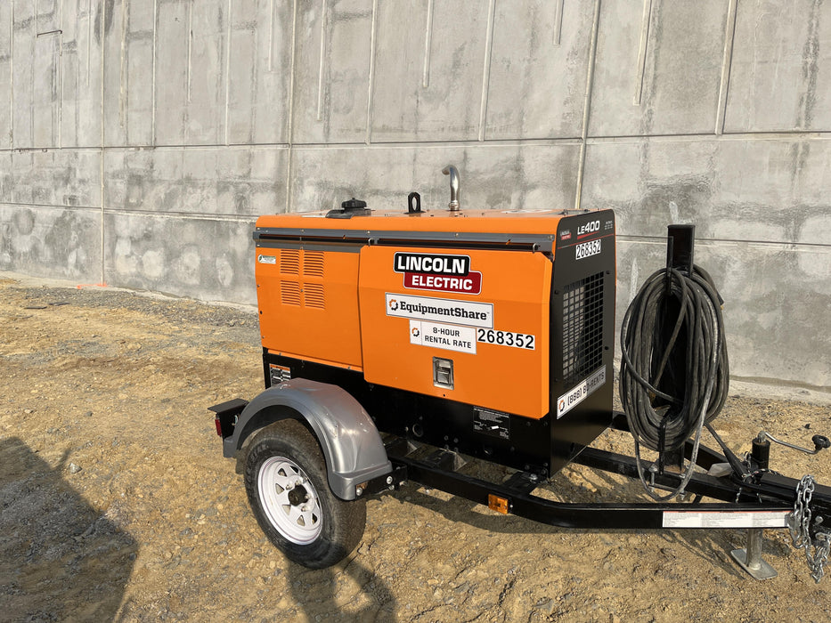 2022 Lincoln Electric LE400 Kubota V1505, Trlr, Cable Rack, Light Kit, ES Decals, T3