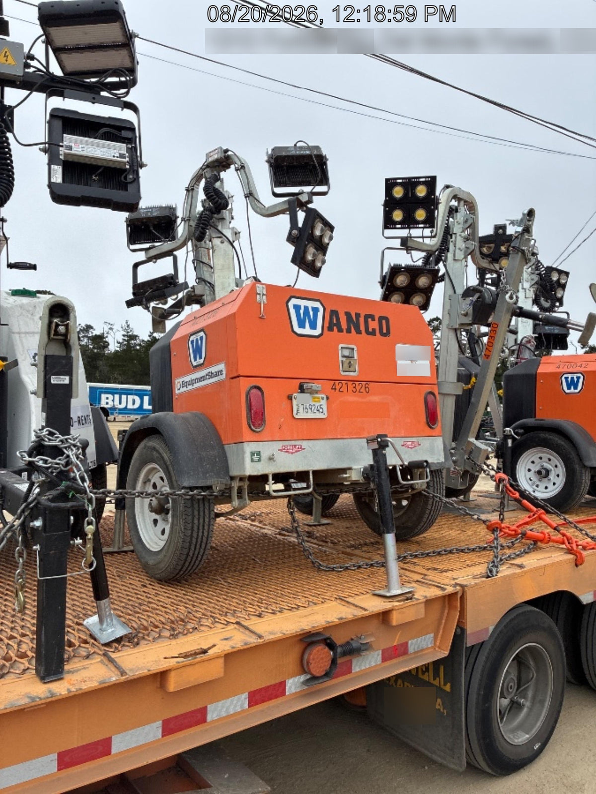 2024 Wanco WLTT-4MM4K Diesel, Deep Sea Controller, Shore Power Plug, Auto Start, (4) 350W LED Floodlights, 4kW Generator, 60 Gal Fuel Tank, 2" Ball, T3