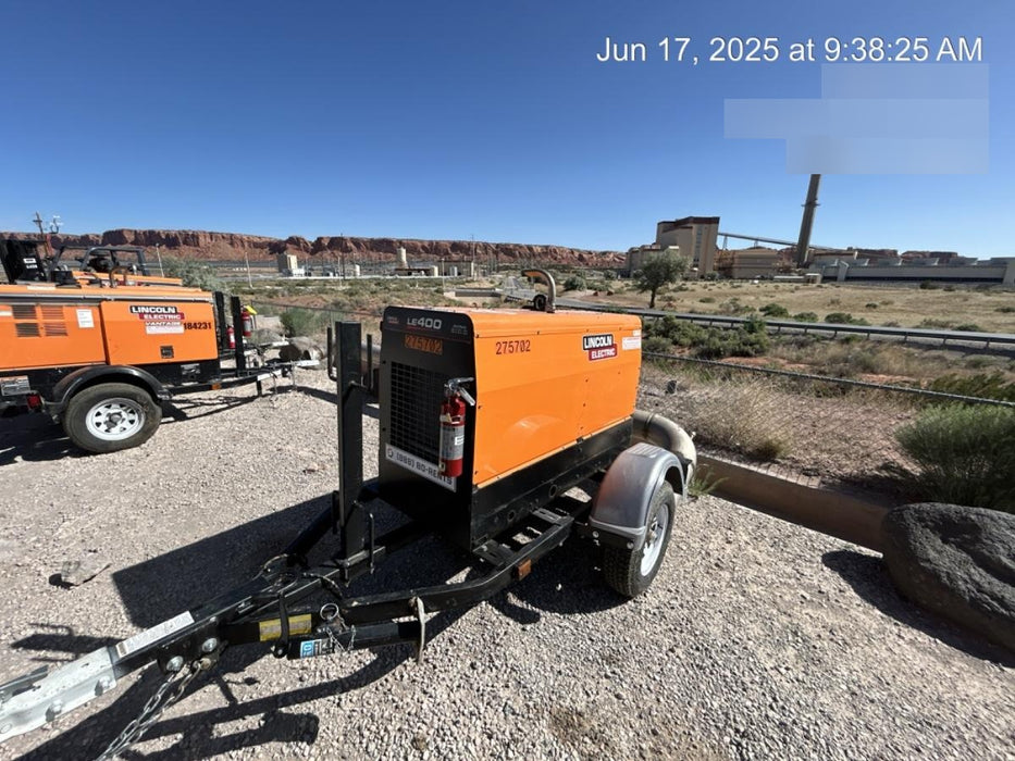 2022 Lincoln Electric LE400 Kubota V1505, Trlr, Cable Rack, Light Kit, ES Decals, T3