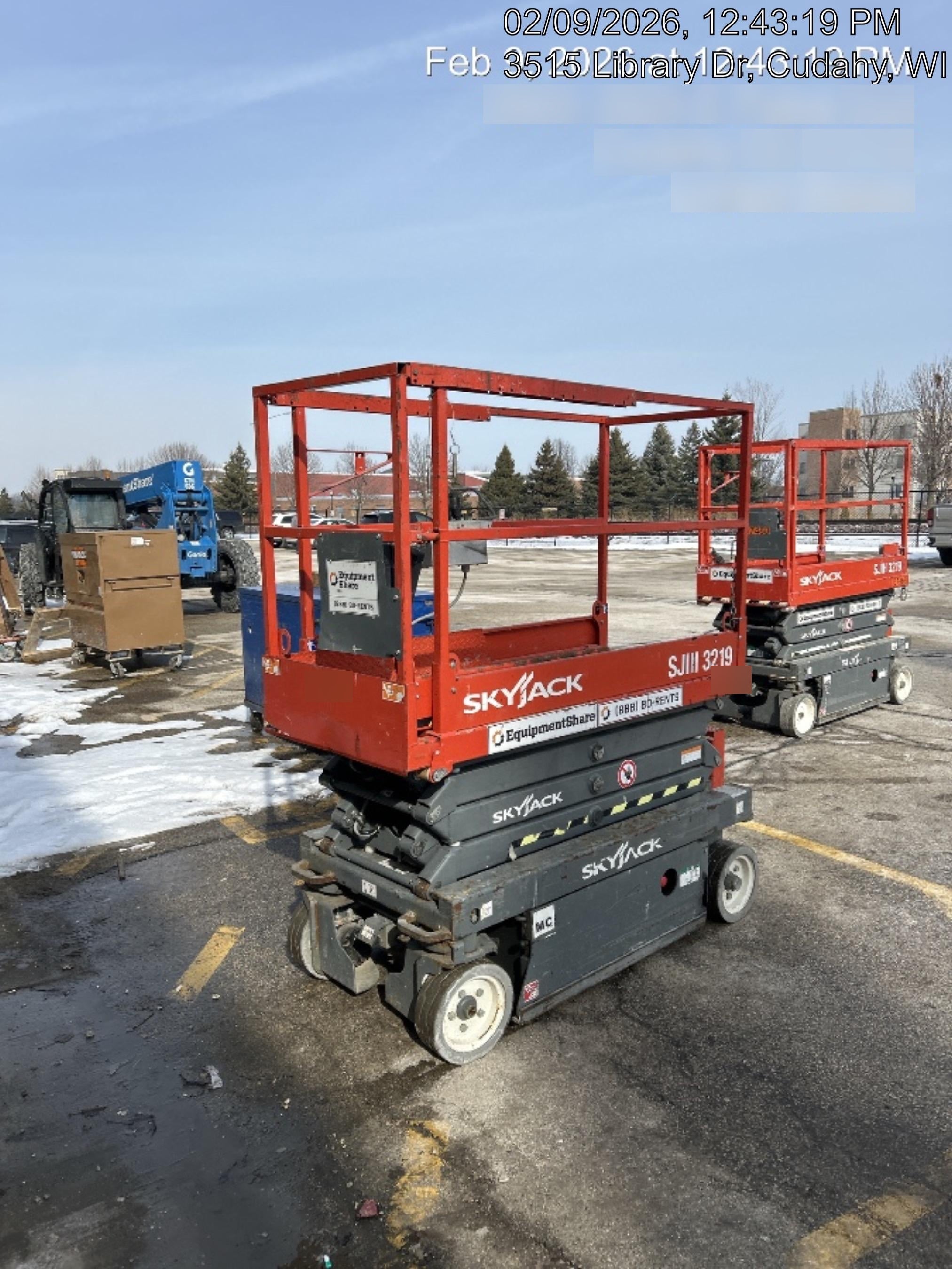 2017 Skyjack SJIII-3219 Standard Rental Specs