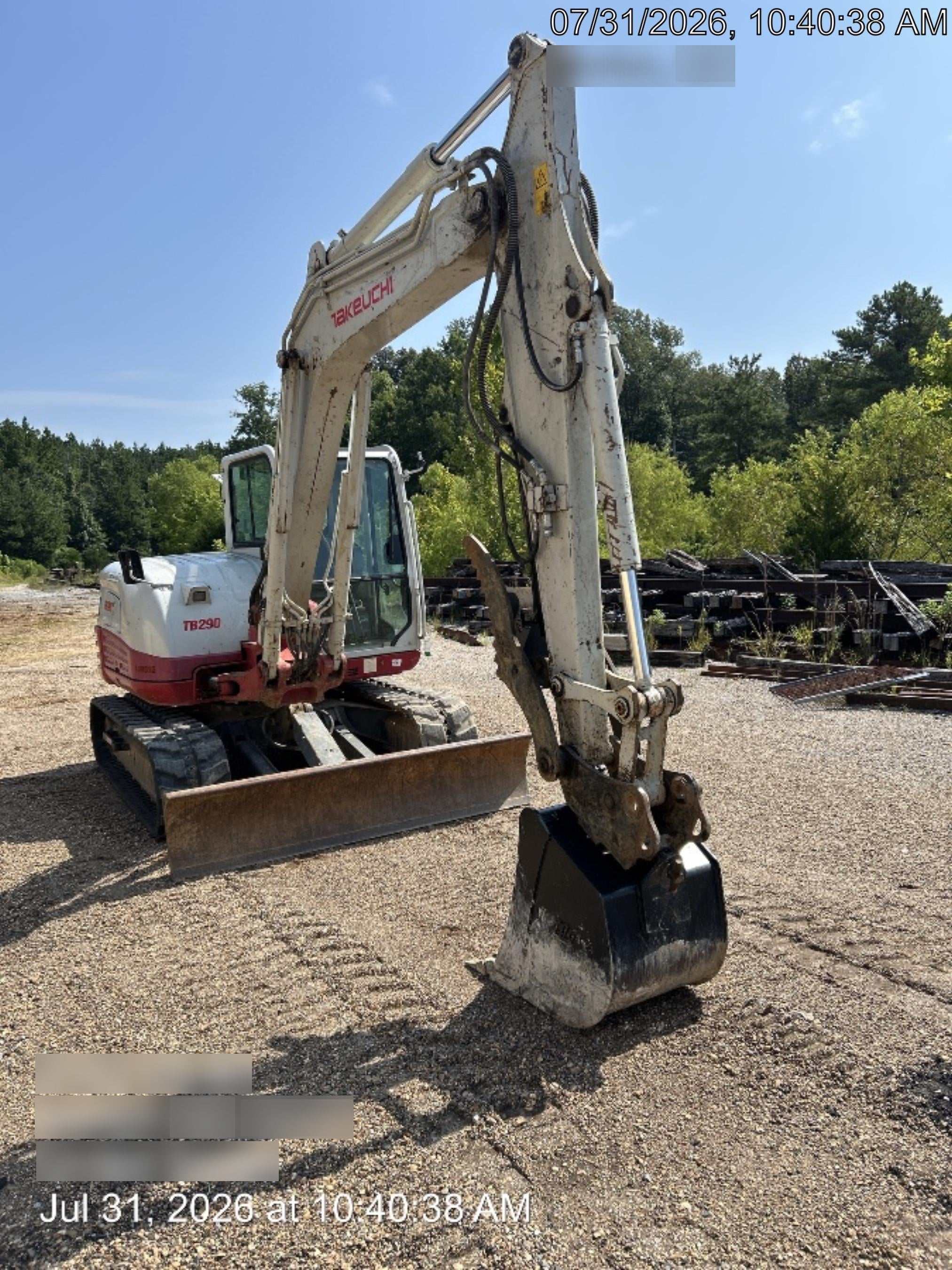 2020 Takeuchi TB290C Cab/Heat/Air, Rubber Tracks, Manual TAG QC