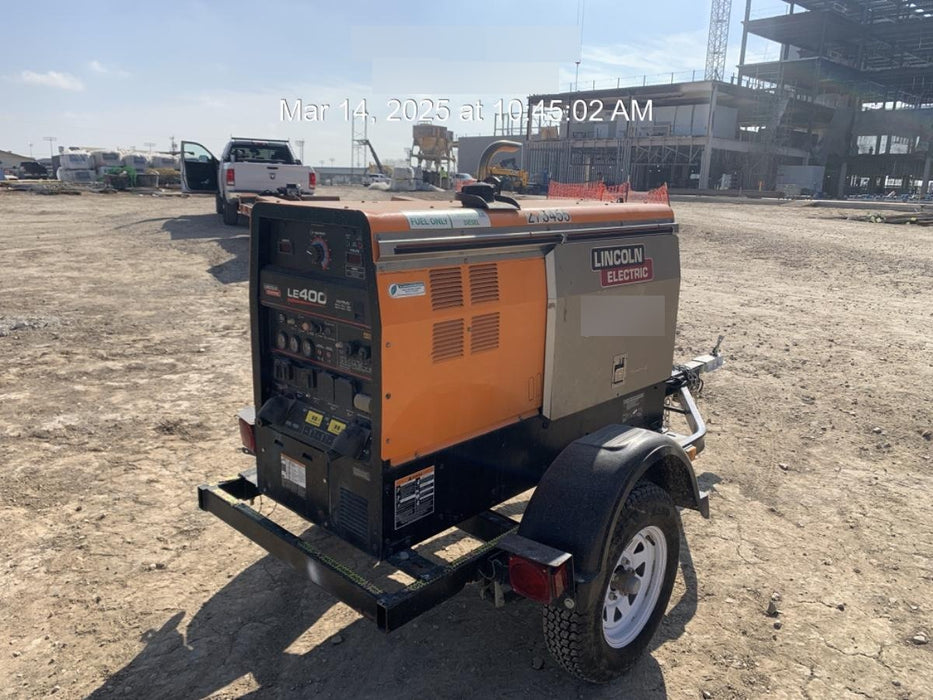 2022 Lincoln Electric LE400 Kubota V1505, Trlr, Cable Rack, Light Kit, ES Decals, T3