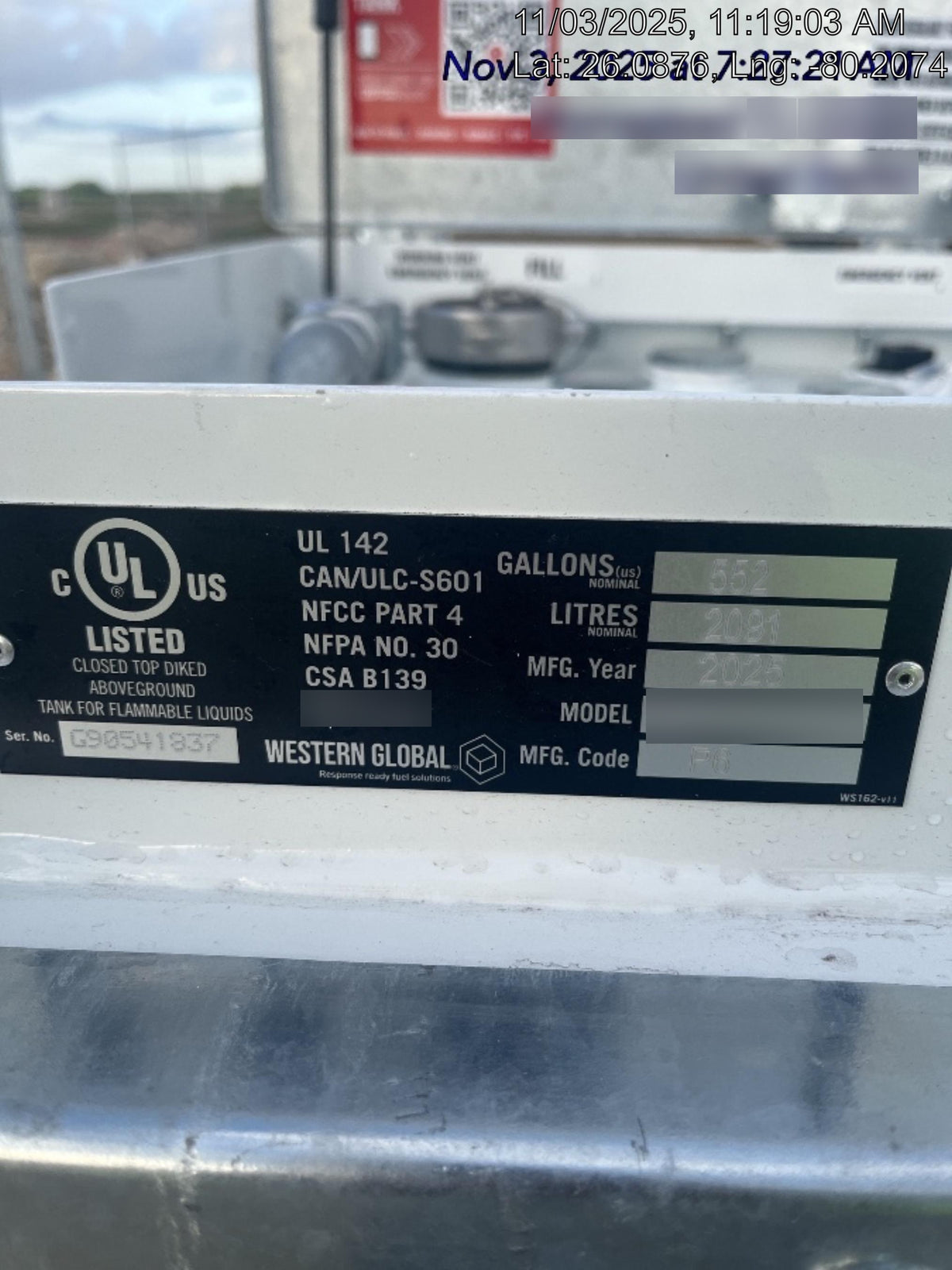 2025 WESTERN GLOBAL 20TCG-ES