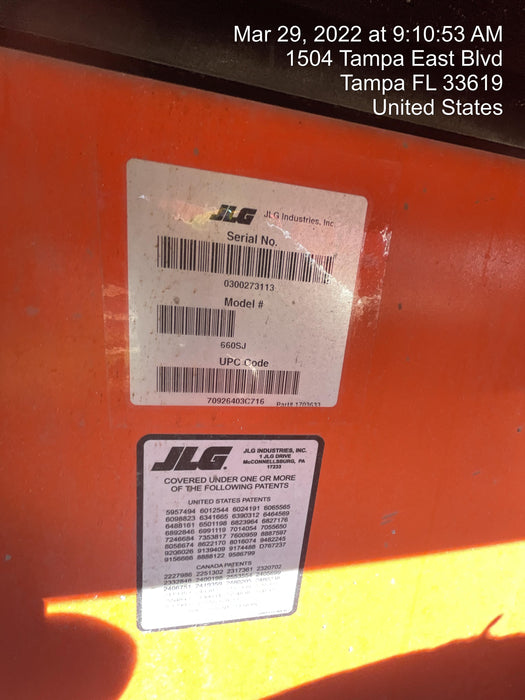 2020 JLG 660SJ