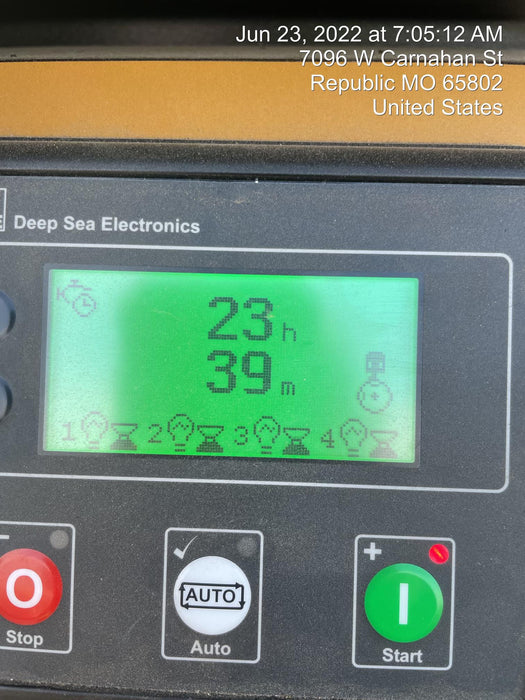 2022 Allmand NLV3GR (4) LED Light Fixture 350W, 23' Vertical Mast, 3kW Prime, Towable, Deep Sea L401, Leveling Jacks, Yanmar T4F 5.8hp