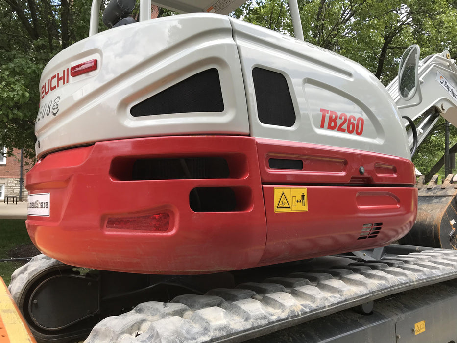 2019 Takeuchi TB260 Takeuchi TB260 Canopy w/Rubber Tracks, Auxiliary Hydraulics, Standard Blade, Manual QC