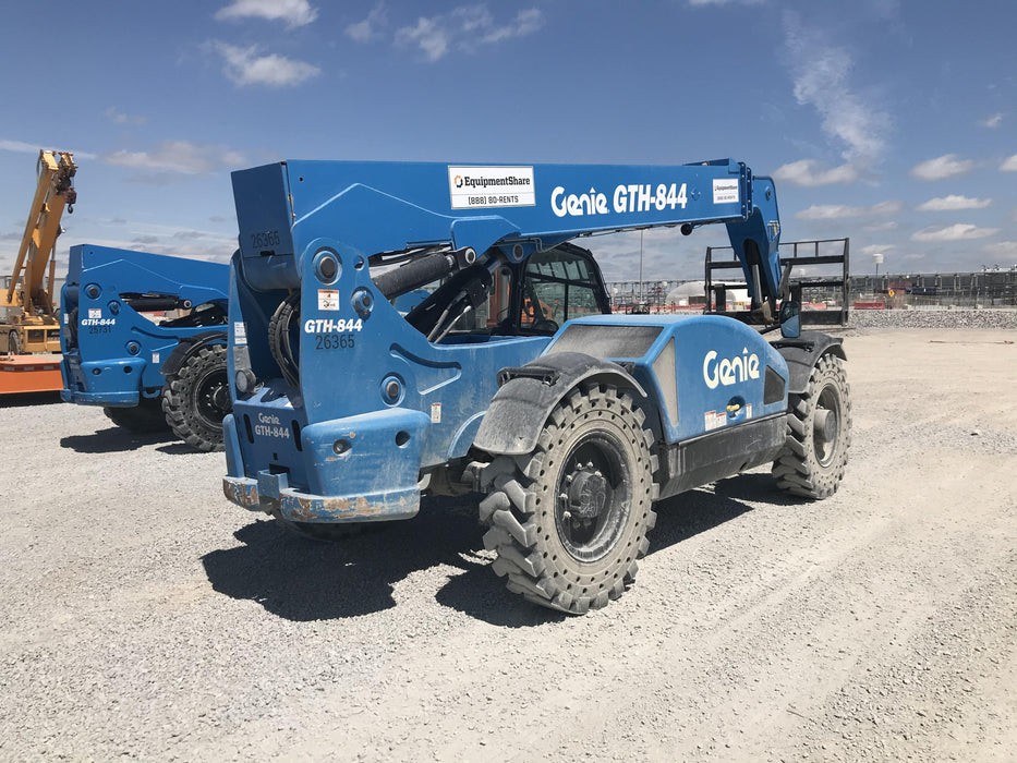 2019 Genie GTH-844 Genie GTH-844 w/Enclosed Cab w/HVAC, Work Lights, Solid Tires, Beacon, 60" Carriage and Forks