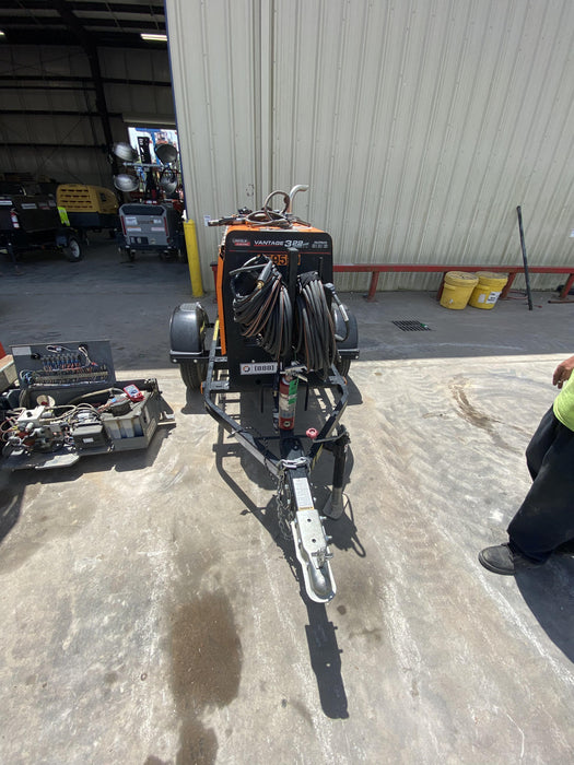 2021 Lincoln Electric Vantage 322 Vantage 322 Ready Pak 3 w/ Decals, ORANGE (includes trailer, cable rack, fender light kit) NO Telematics