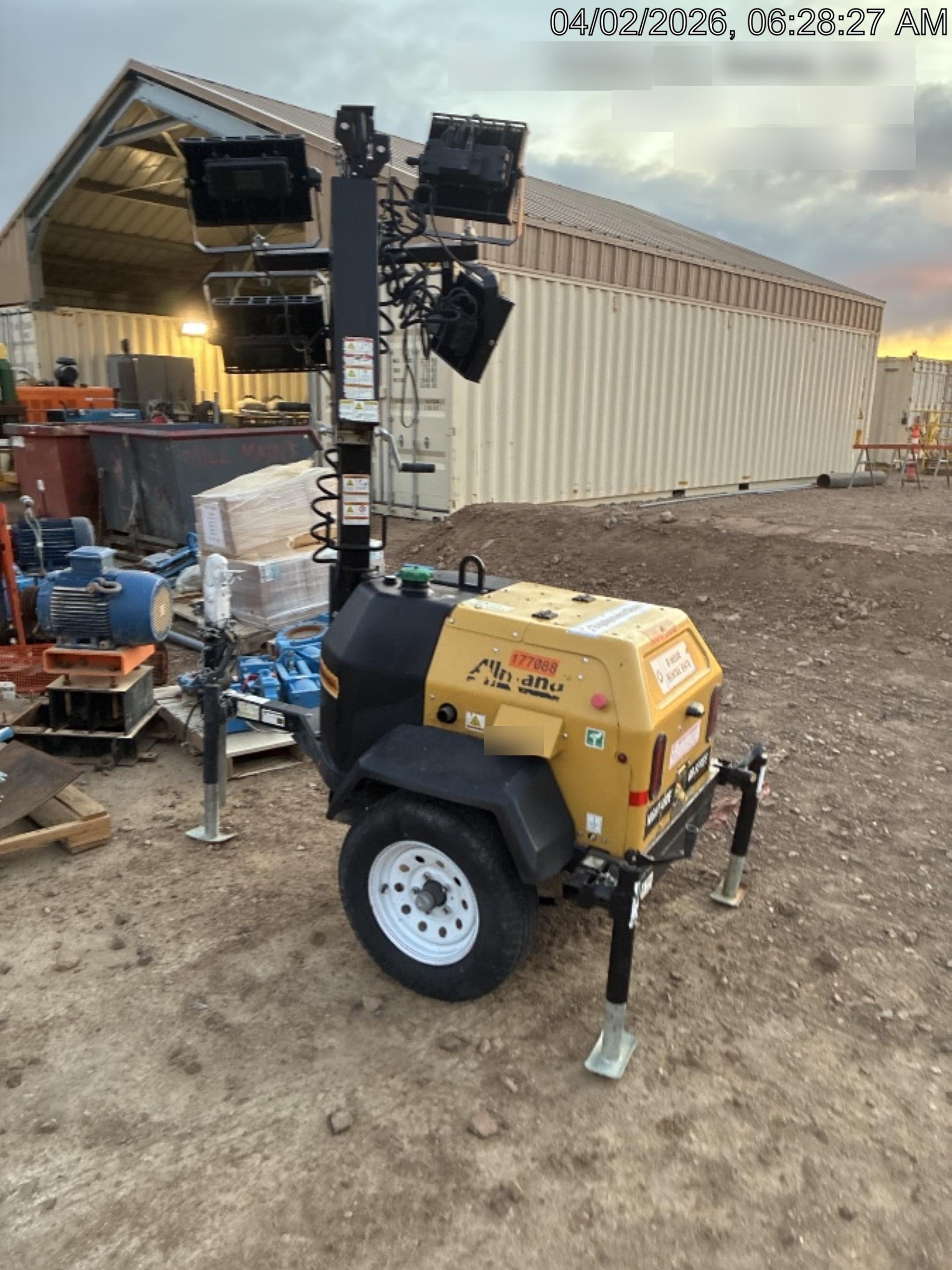 Allmand NLV3GR 3kW Light Plant - LED