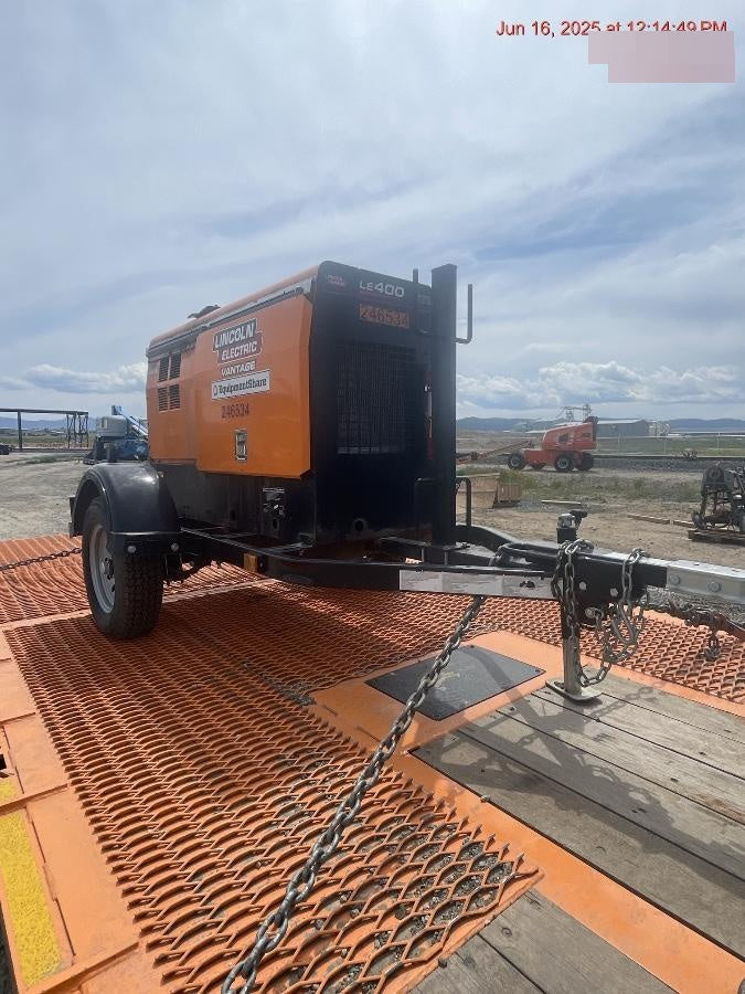 2022 Lincoln Electric LE400 Kubota V1505, Trlr, Cable Rack, Light Kit, ES Decals, T3