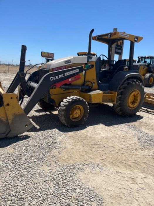 2020 John Deere 210LEP Canopy, 4WD, Second rear hydraulic cylinder, Light Package, Wheel weights