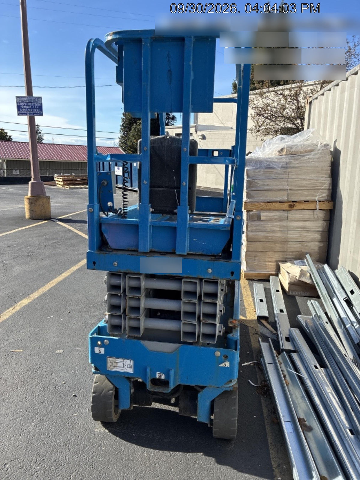 2019 Genie GS-1930 Half Height Swing Gate, 800W Inverter