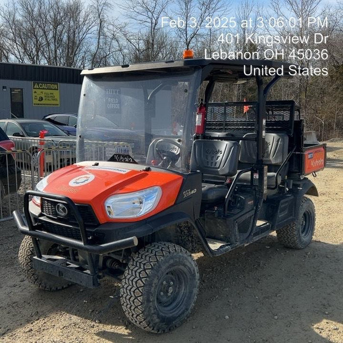 2024 Kubota RTV-X1140W-H 4WD, LED Strobe, Windshield Acrylic Clear, Plastic Canopy, Wire Harness Kit, Backup Alarm