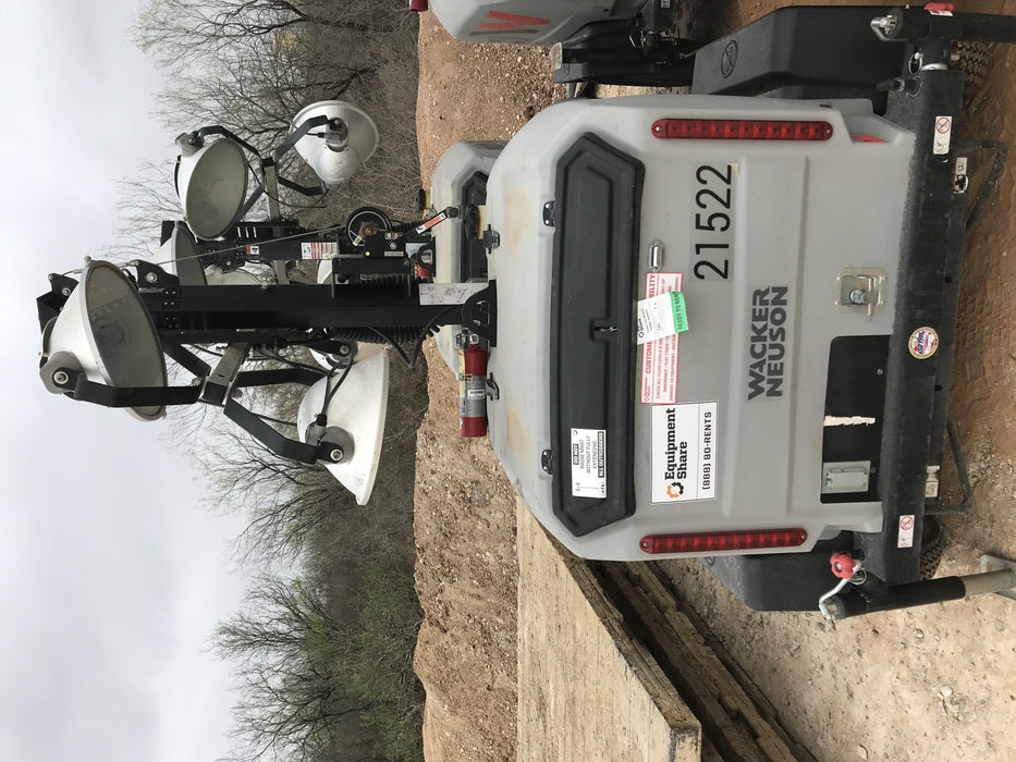 2019 Wacker Neuson LTV6L-MH Wacker Neuson LTV6L Mobile Light Tower w/Fuel Level Sensor Installed
