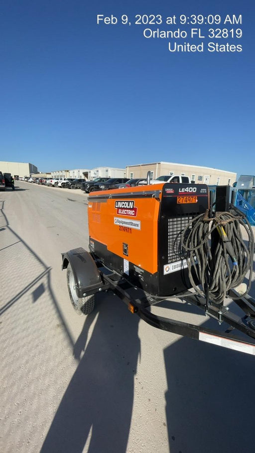 2022 Lincoln Electric LE400 Kubota V1505, Trlr, Cable Rack, Light Kit, ES Decals, T3