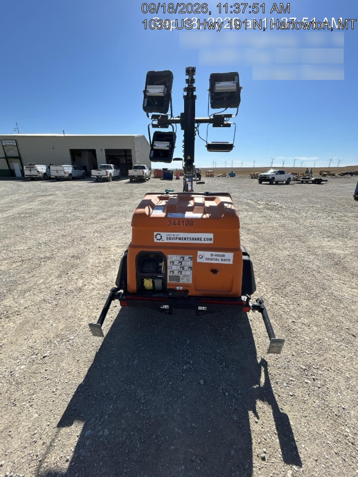 2023 Generac MLT2 Diesel, Flex Switch 120V Input, Powerzone Controller, (4) 320W LED Lights, 4kW Generator, 39.9 Gal Fuel Tank, 2" Ball, T3