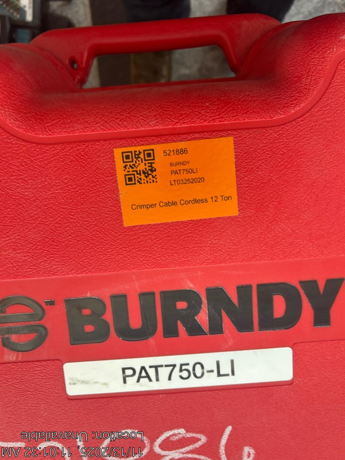 2025 BURNDY PAT750LI