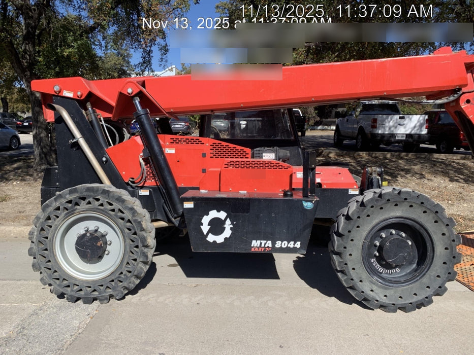 2020 Manitou MTA8044 74hp T4F, Open ROPS, Cab and Boom LED work lights, Auxiliary Hydraulics, Solid Tires, Amber strobe, Lift Hook w/66" Carriage, 60" Forks