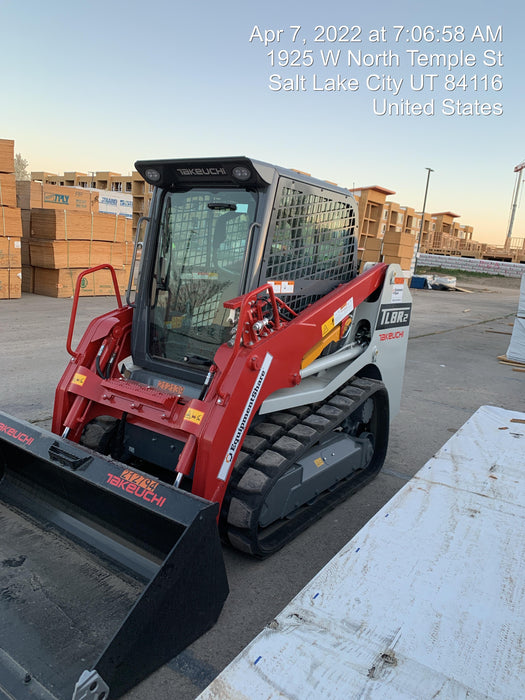 2022 Takeuchi TL8R2-CR 74hp Kubota Diesel, Cab/Heat/Air, Rubber Tracks, Hydraulic QC