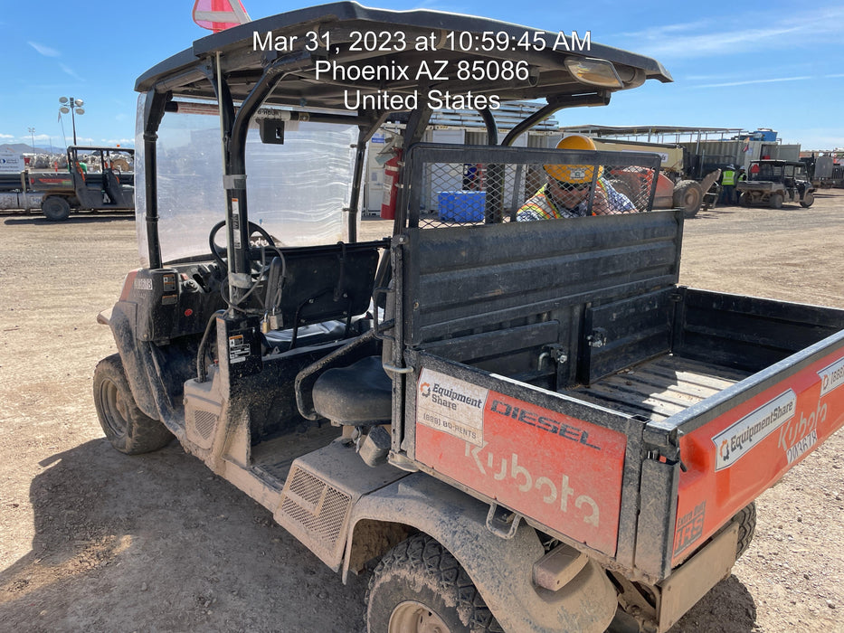 2022 Kubota RTV-X1140W-H Plastic Canopy, Windshield Acrylic Clear, LED Strobe Light, Wire Harness Kit, Back up Alarm
