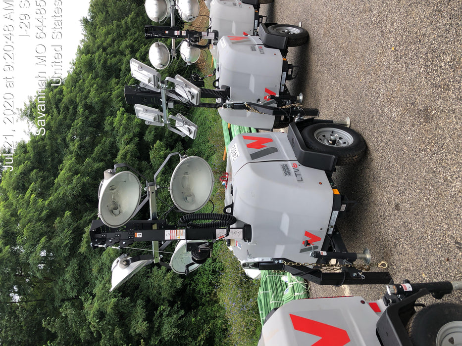 2019 Wacker Neuson LTV6L-MH Wacker Neuson LTV6L Mobile Light Tower w/Fuel Level Sensor Installed