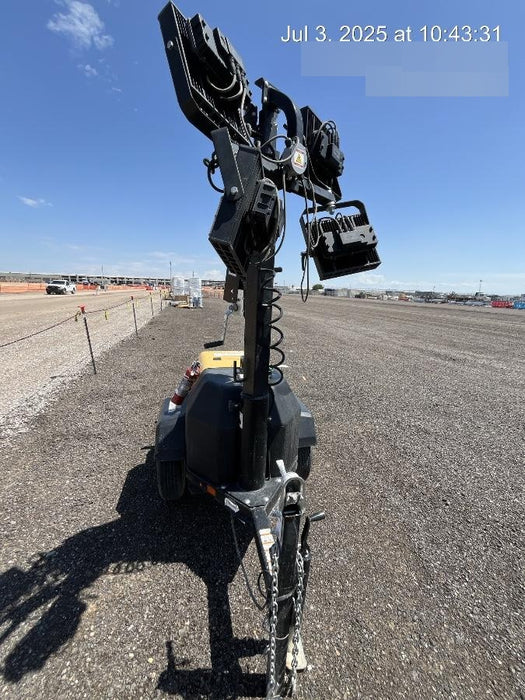 2022 Allmand NLV3GR (4) LED Light Fixture 350W, 23' Vertical Mast, 3kW Prime, Towable, ES Decals, T3