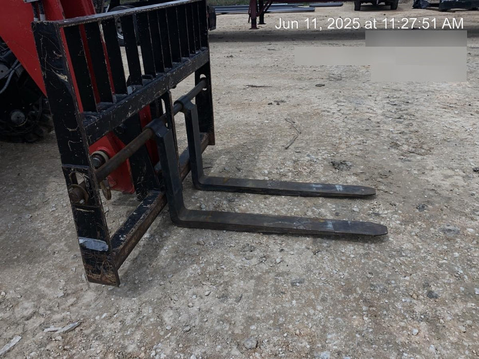 2019 Manitou MTA10055 Canopy, 120 HP, Solid Tires, Work Lights, Lift Hook, Auxiliary Hydraulics w/66" Carriage and 60" Forks