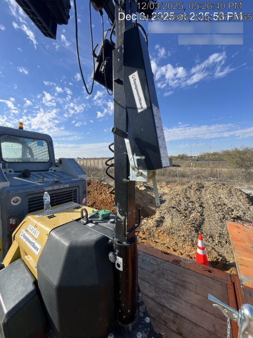 2022 Allmand NLV3GR (4) LED Light Fixture 350W, 23' Vertical Mast, 3kW Prime, Towable, ES Decals, T3