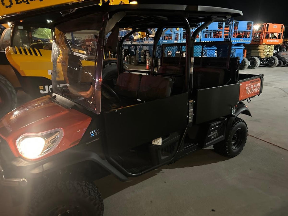 2022 Kubota RTV-X1140R-H Plastic Canopy, Windshield Acrylic Clear, LED Strobe Light, Wire Harness Kit, Back up Alarm