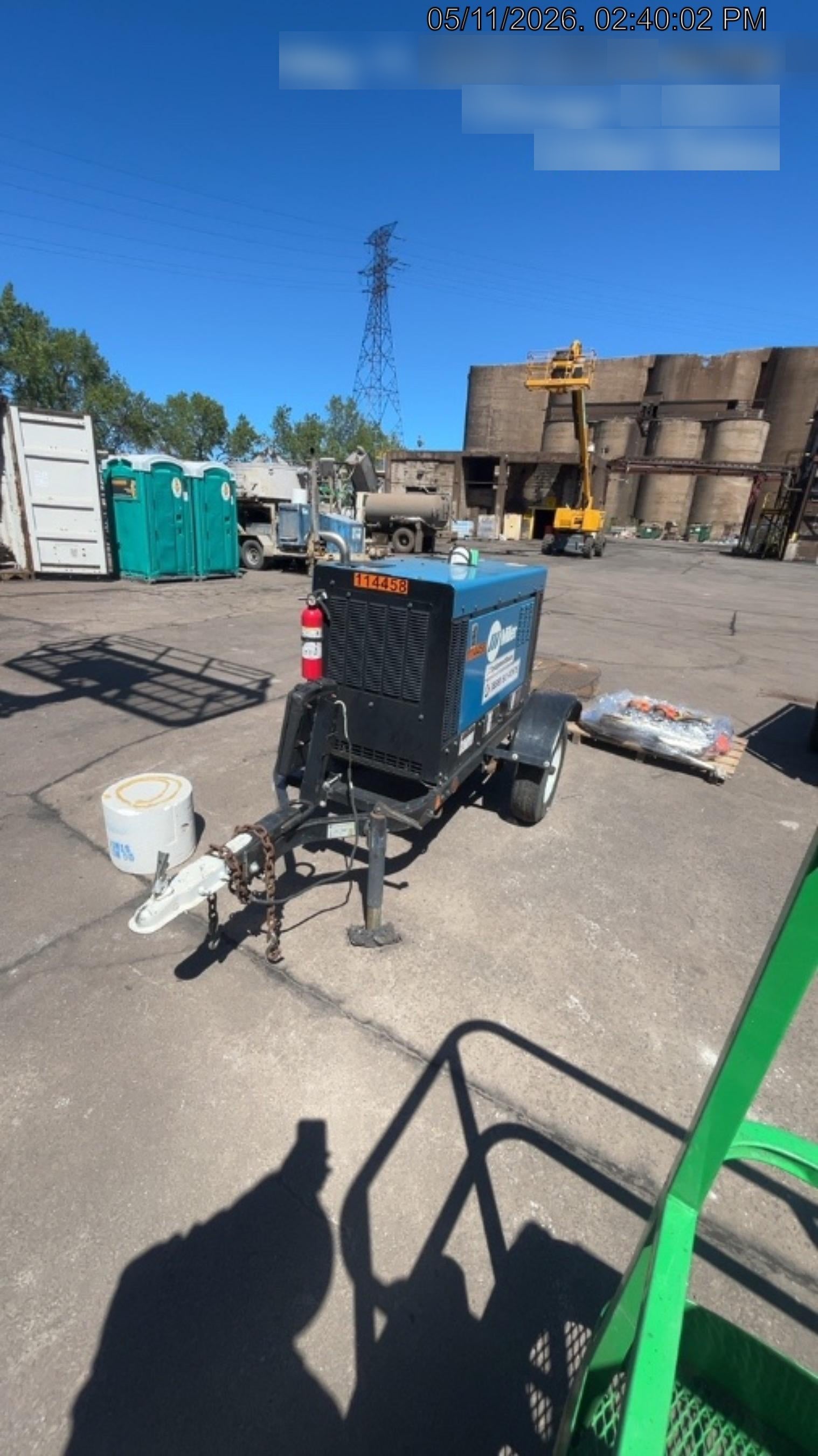 2020 Miller Electric BIG BLUE 400 Trailer Mounted Welder