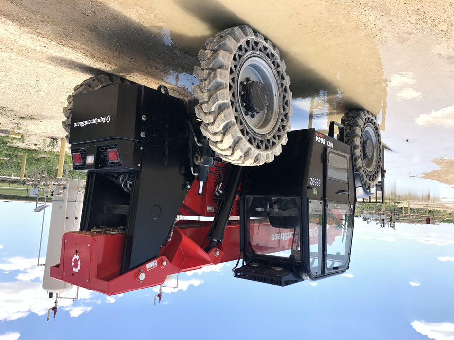 2019 Manitou MTA8044 74hp T4F, Cab/Heat/Air, Cab and Boom LED work lights, Auxiliary Hydraulics, Solid Tires, Amber strobe, Lift Hook 66" Carriage, 60" Forks