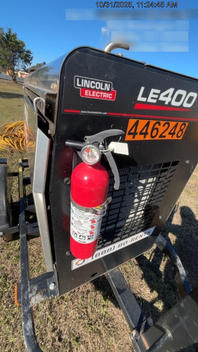 2024 Lincoln Electric LE400 Kubota V1505, Trlr, Cable Rack, Light Kit, ES Decals, T3