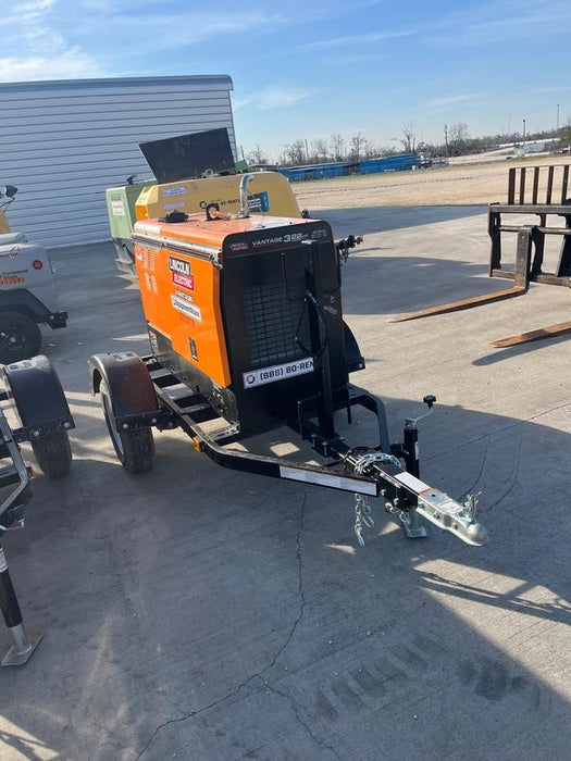 2024 Lincoln Electric Vantage 322 Welder Ready-Pak 3, Two wheel trailer, Fender and Light kit, Cable Rack, Orange